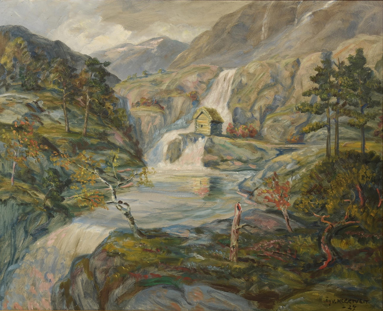 ØYVIND HEGGTVEIT. Óleo sobre Tabla.