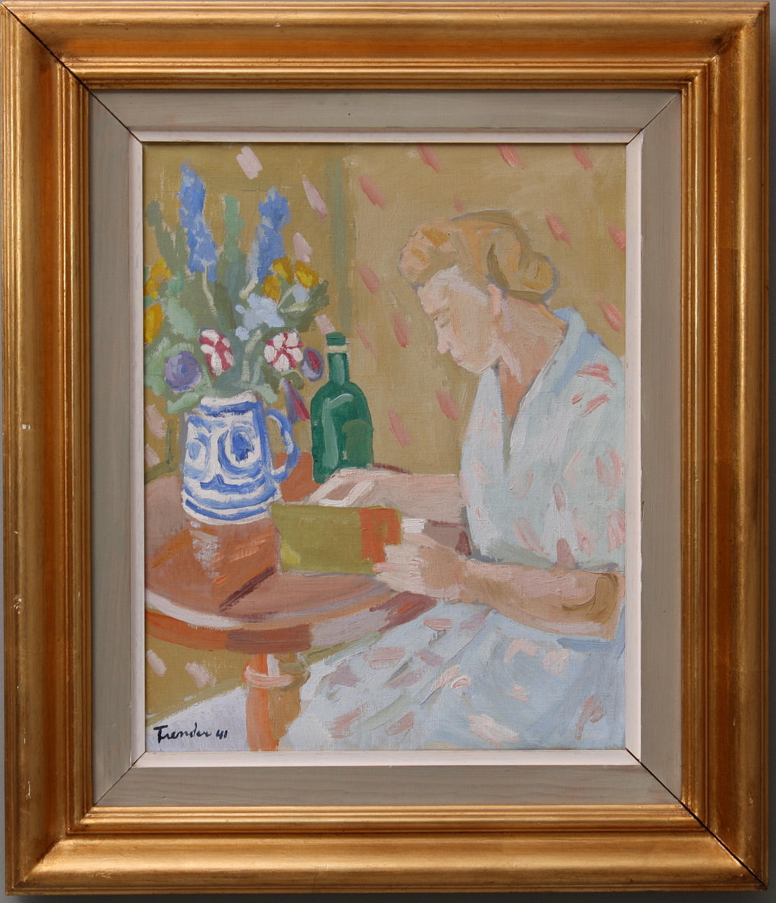 FRENDER. olja på duk , signerad och daterad Frender 41.