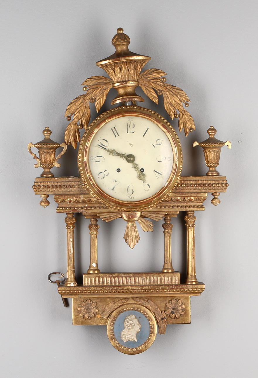 VÄGGPENDYL, gustaviansk, 1700-tal.