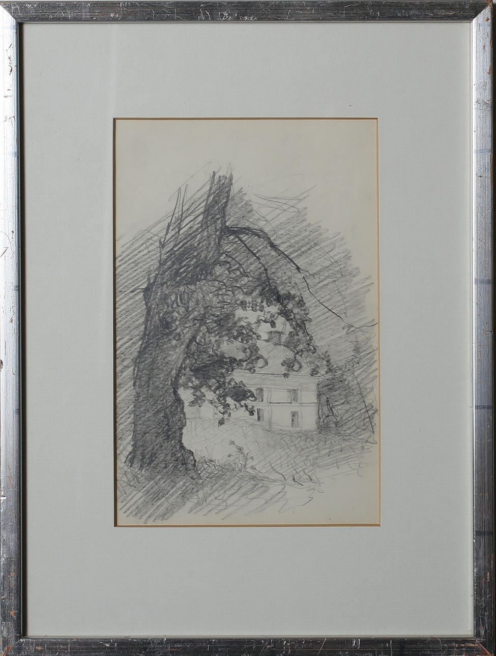 EVA BAGGE. Blyertsteckning, osignerad.