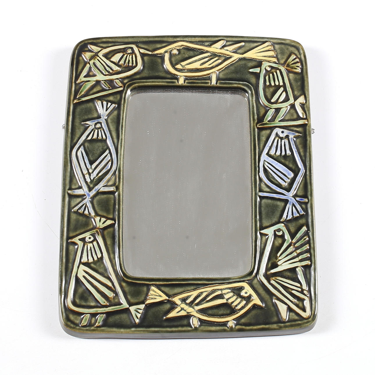 LISA LARSON. Mirror, stoneware, Gustavsberg.
