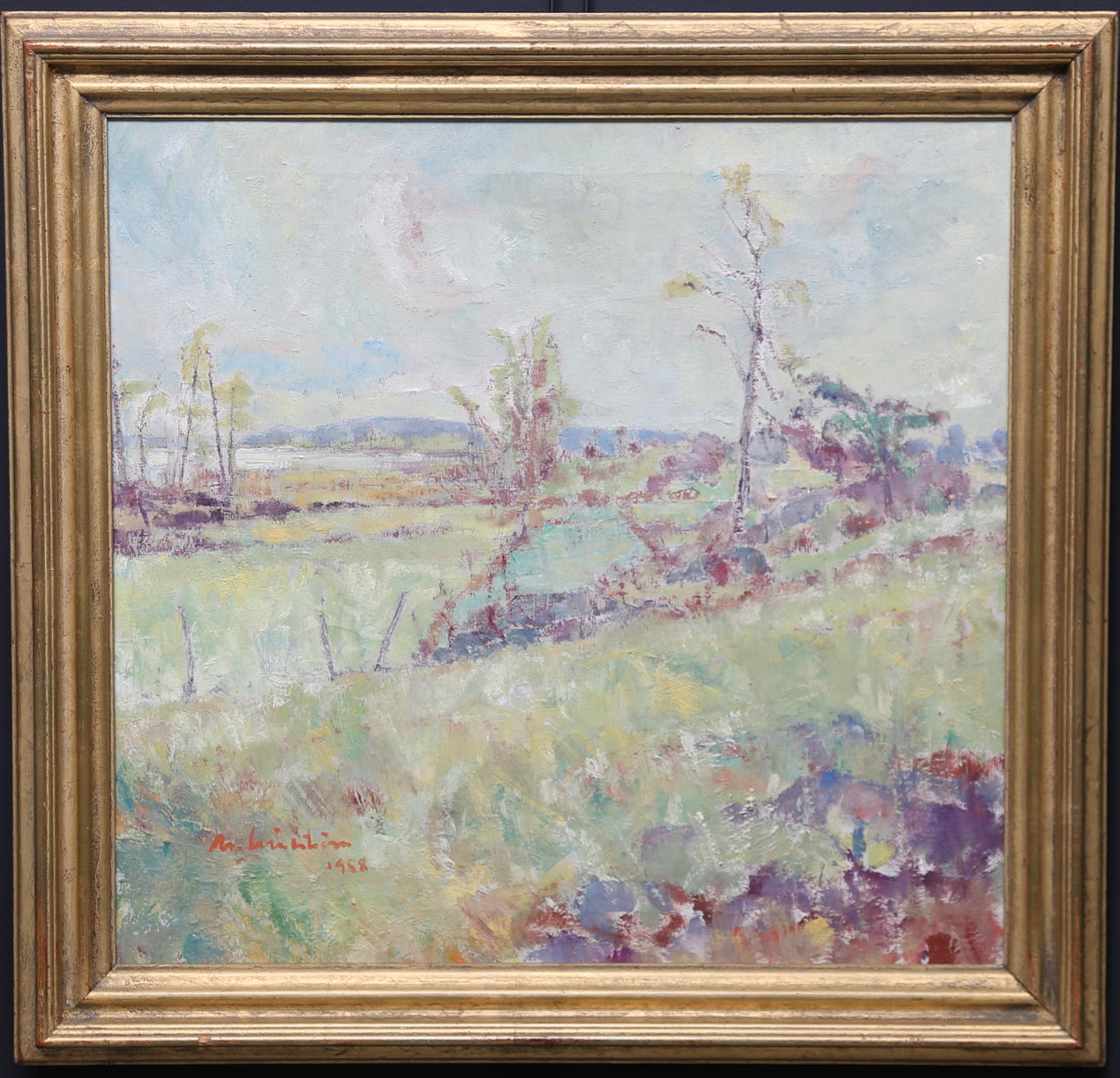 MARTIN LINDSTRÖM. Oil on canvas, signed and dated 1958.