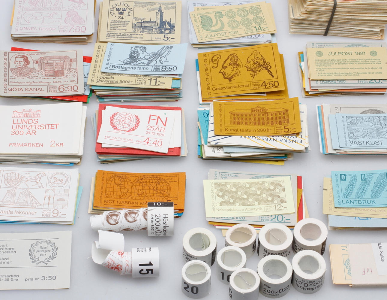 FRIMÄRKEN, Sverige, nominellt värde ca 2300 kr.