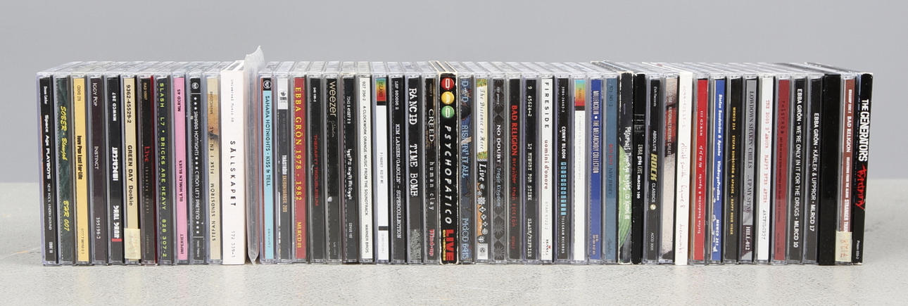 CD SKIVOR, 50 st, rock, pop och punk.