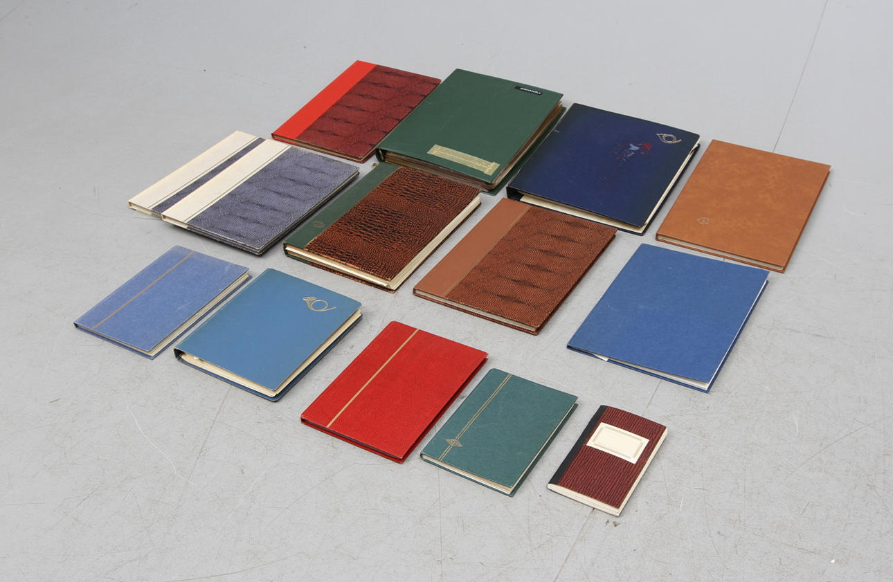 ALBUM med FRIMÄRKEN, 14 st.