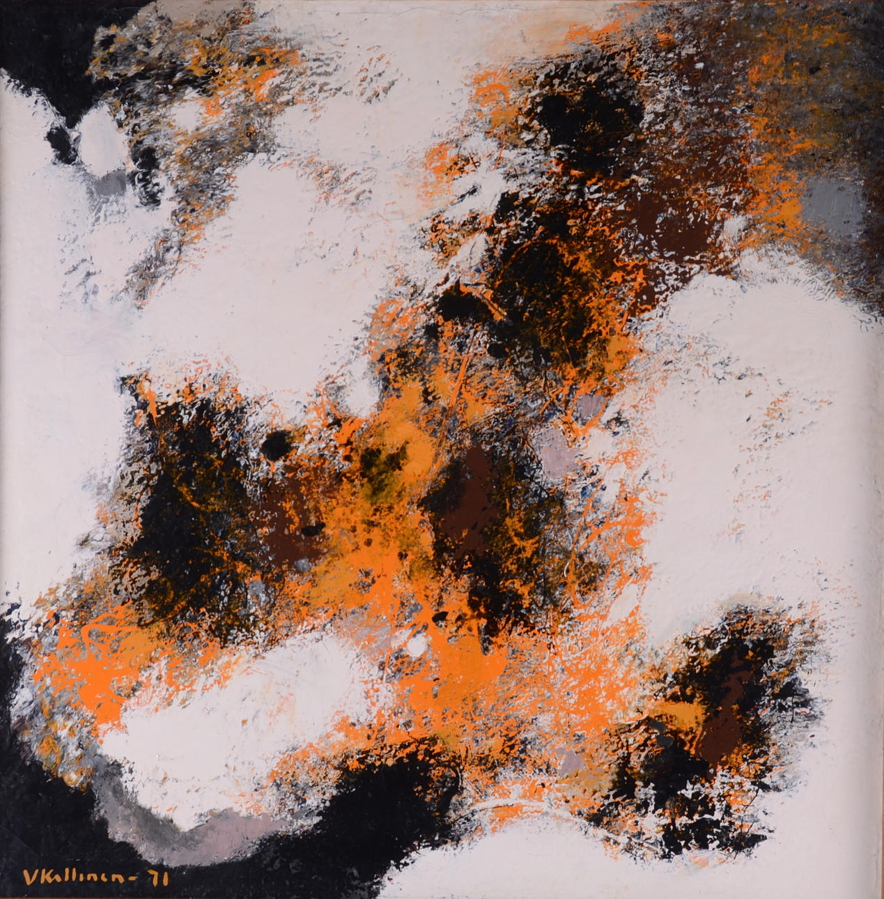 OIDENTIFIERAD KONSTNÄR. Olja på duk.