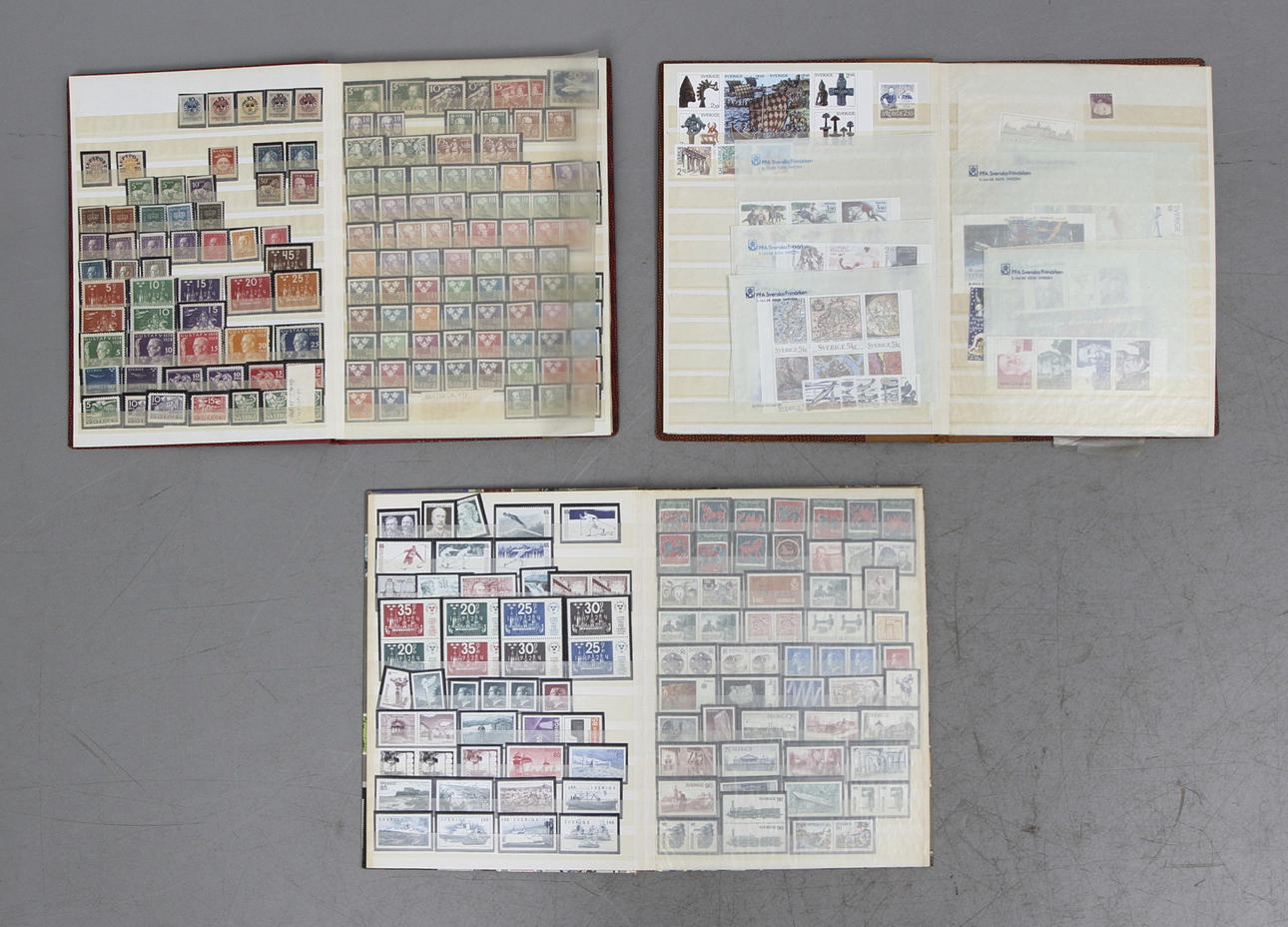 ALBUM, 3 st, Sverige, nominellt värde, ca 1500.