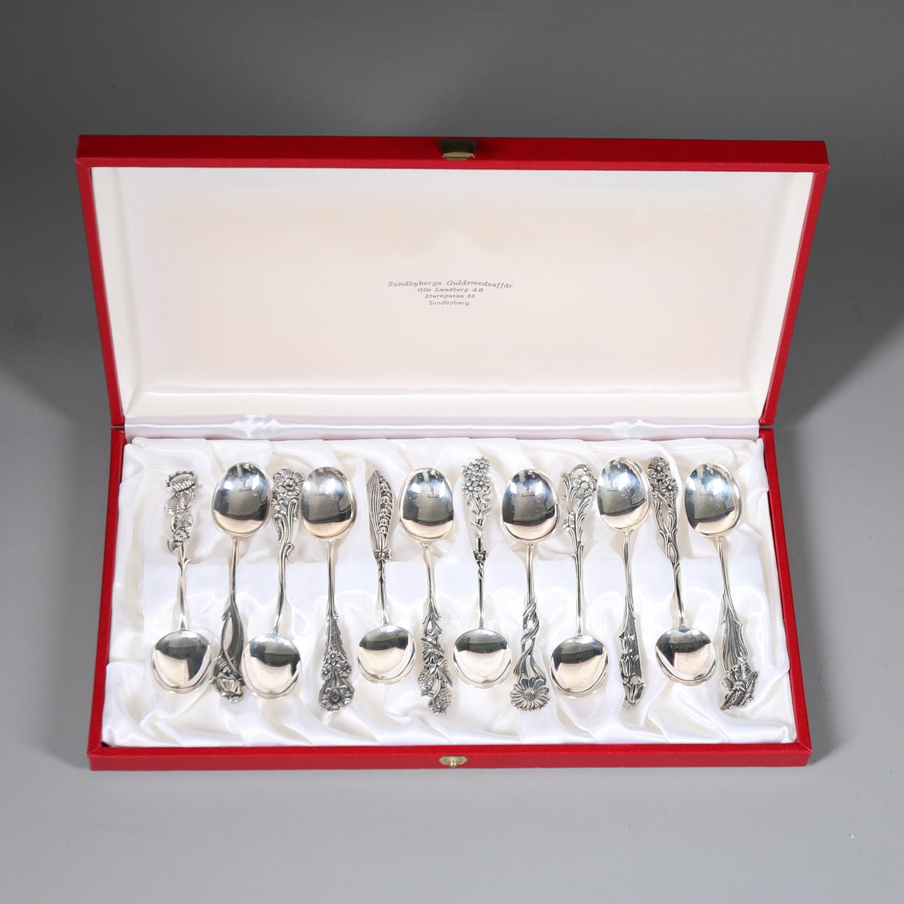 KAFFESKEDAR, 12 st, Silver 830, Gewe Guld & Silver, Malmö, 1979.