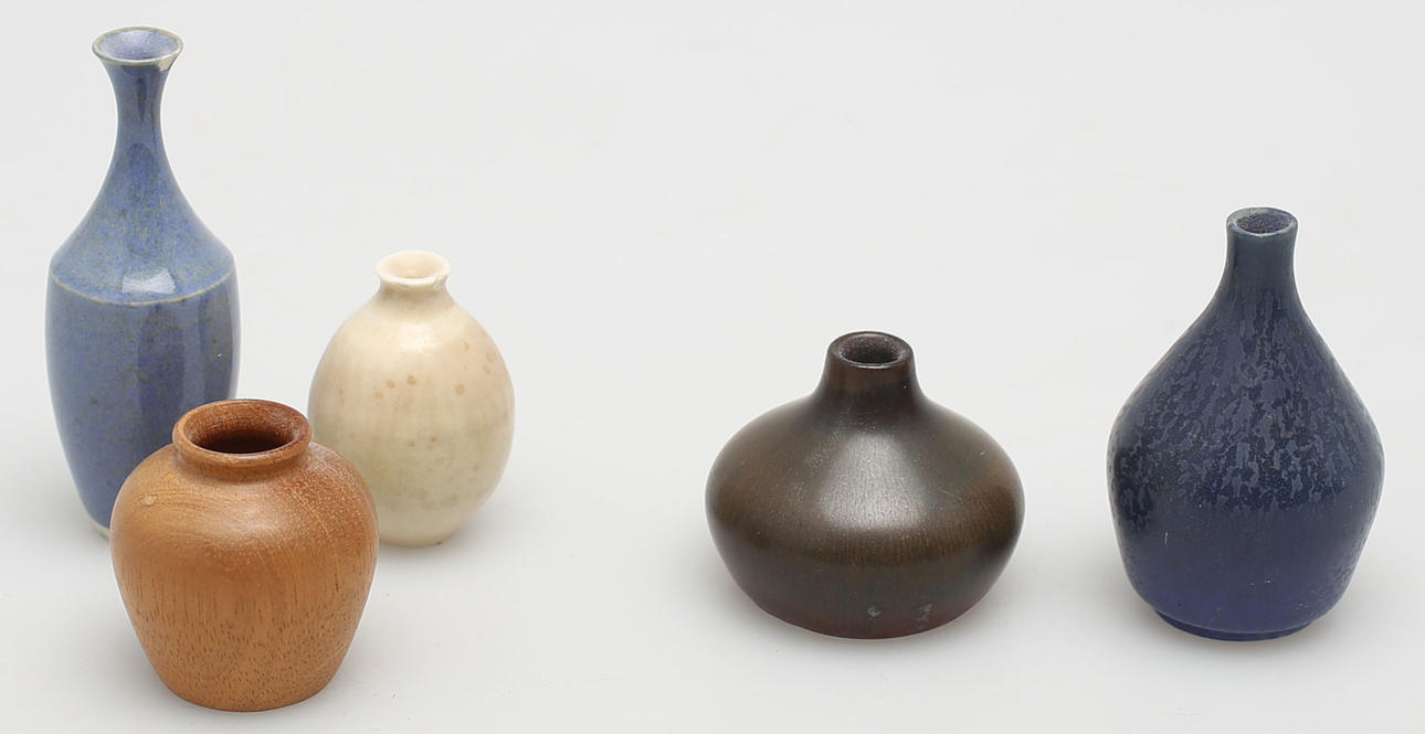 MINIATYRER, 2 st, stengods, Carl-Harry Stålhane, Rörstrand.