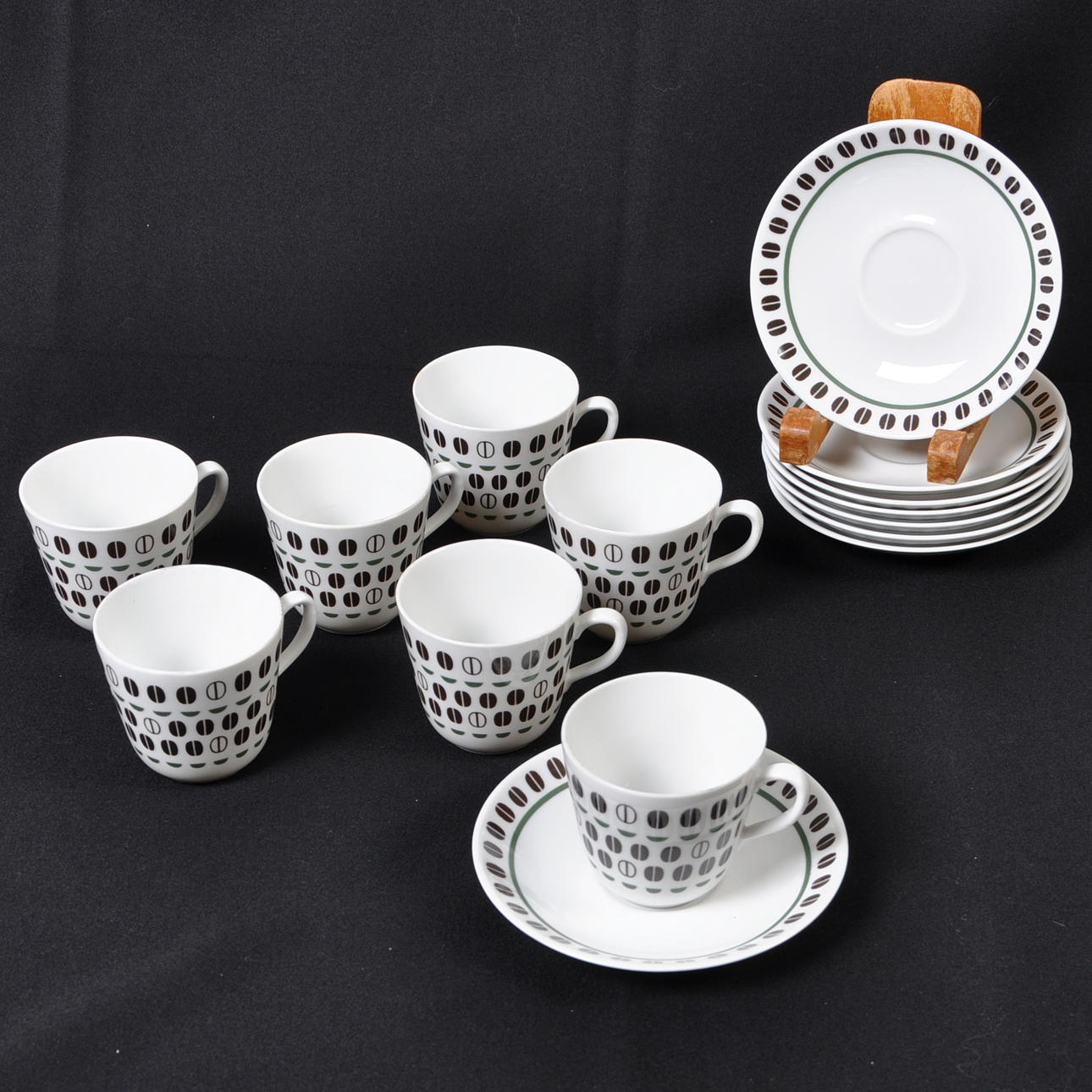 KAFFESERVIS, 15 delar, Zoegas, Rörstrand. Keramik & Porslin ...