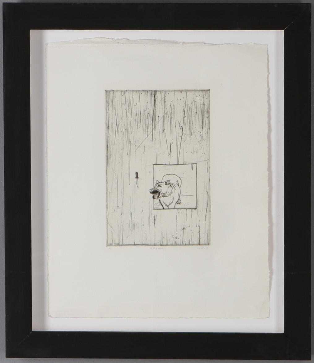 LEIF ELGGREN. "No VIII ur Knivsvit", etsning, EA, signerad.