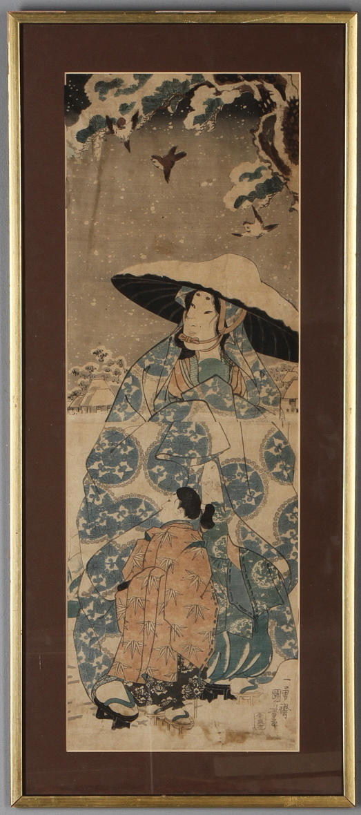 TRÄSNITT, figurer i snö, Japan.