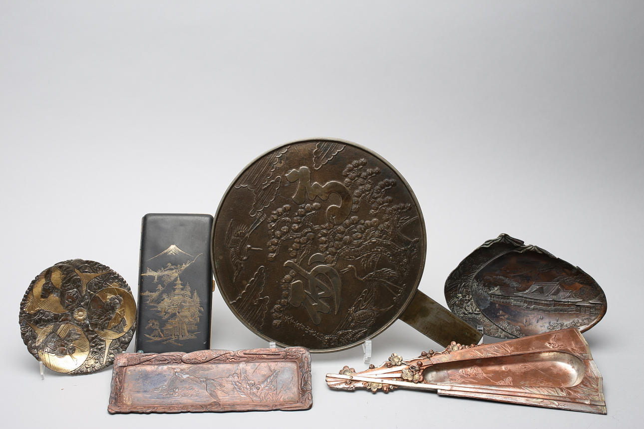 KONST OCH HANTVERK, 6 delar, Japan omkring 1900.