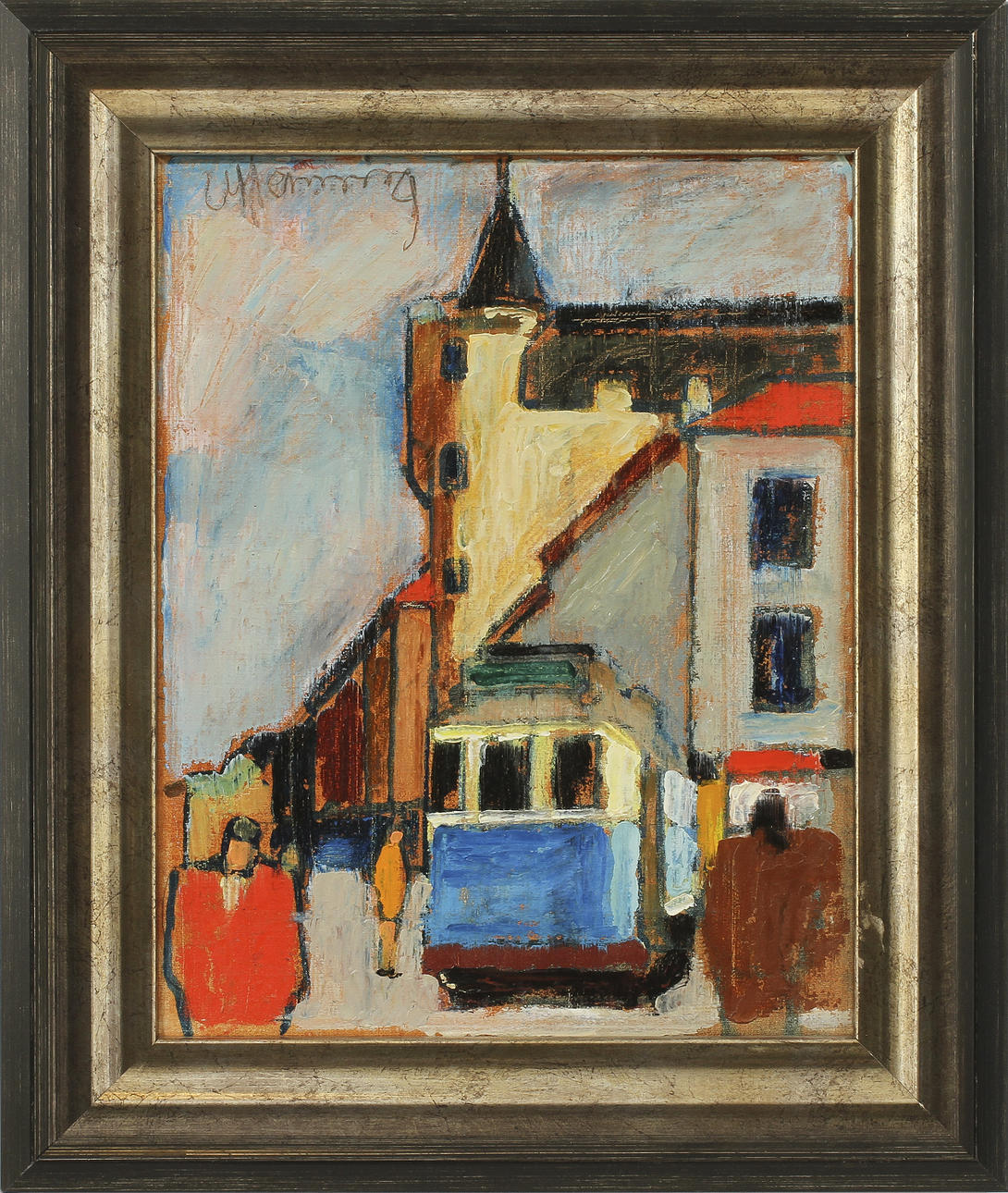 VILHELM HENNING. Olja på duk, signerad.