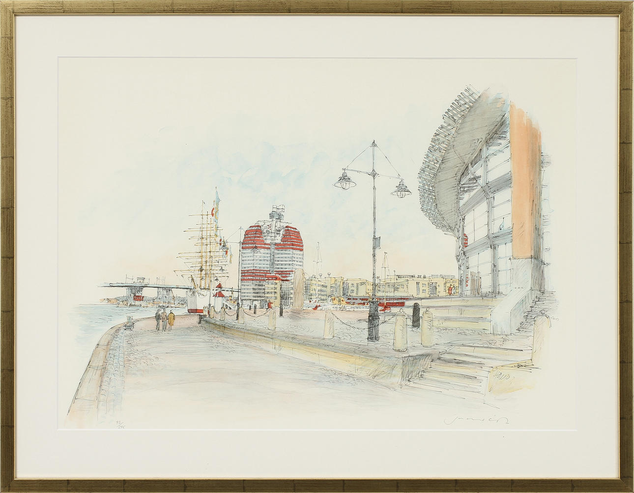 JAN LUNDQUIST. Färglitografi, signerad och numrerad 93/295.