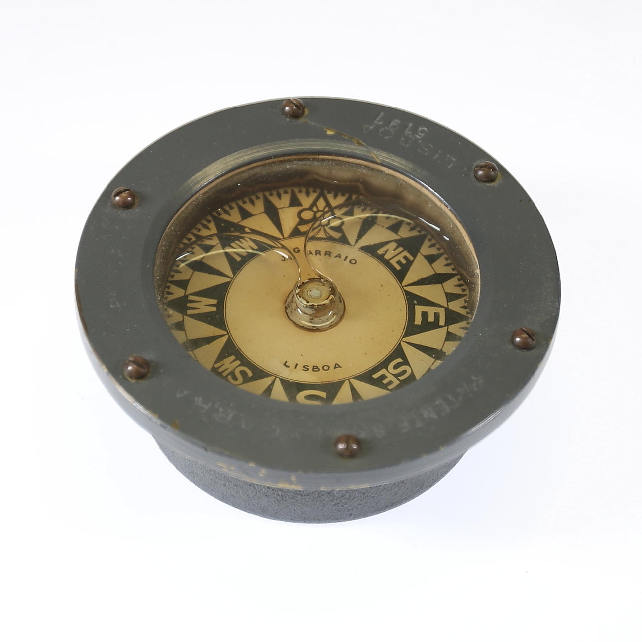 SKEPPSKOMPASS, "Doris Marlin" Lissabon. 1900-talets första hälft.