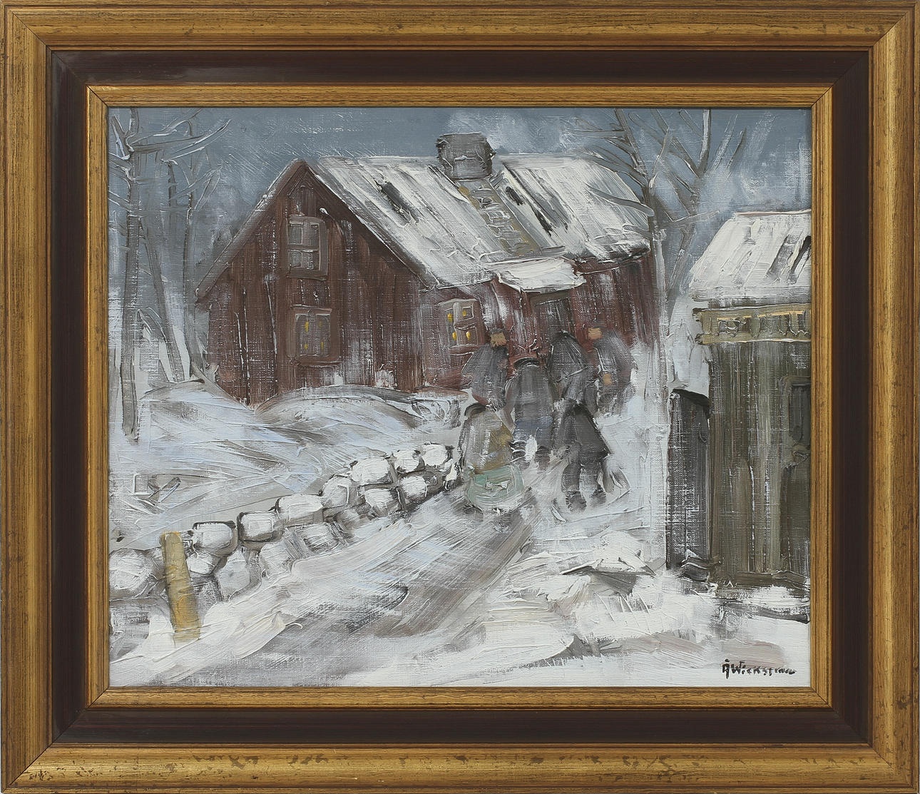 ÅKE WICKSTRÖM. Olja på duk, signerad.