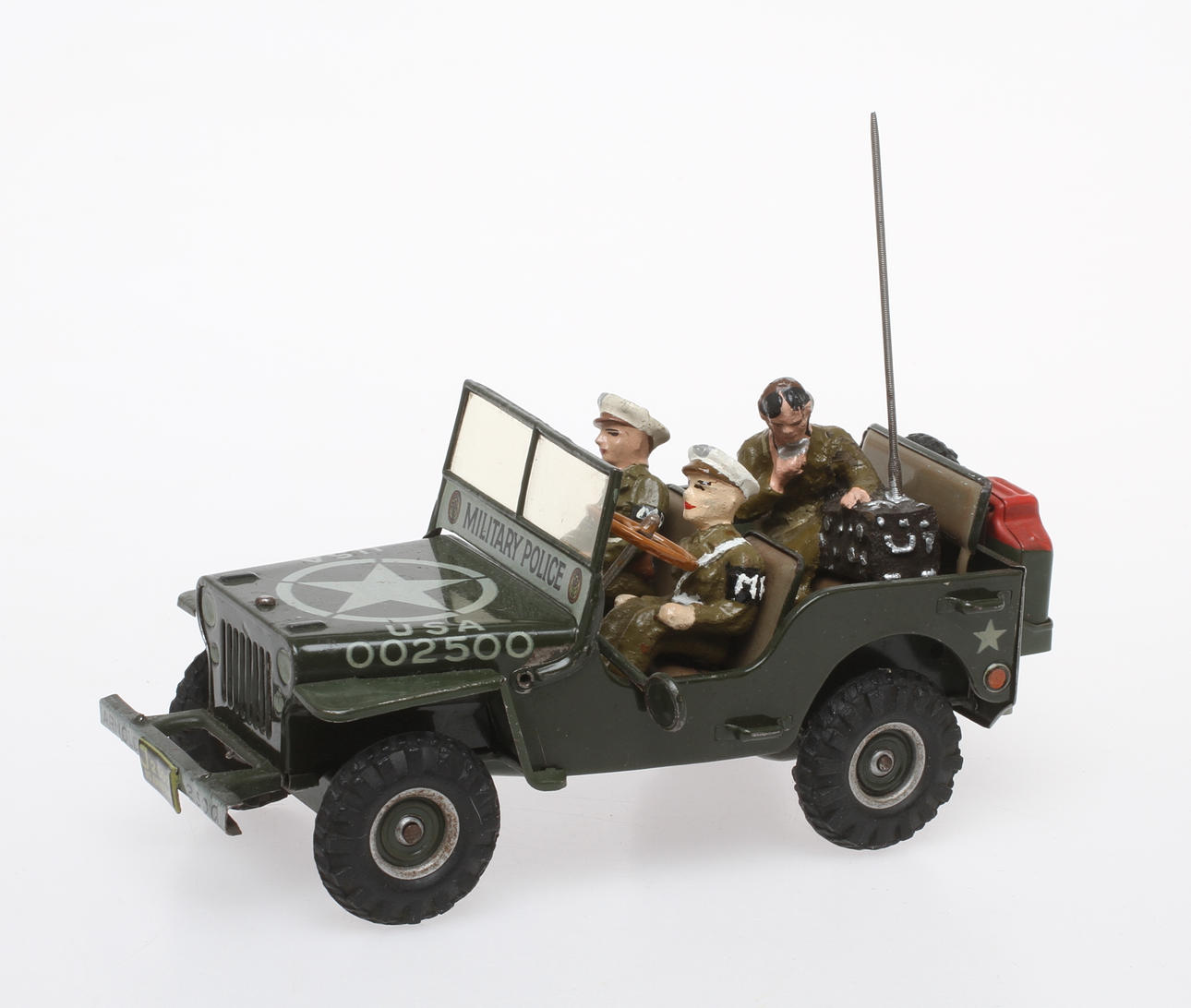 ARNOLD WILLYS JEEP, made in U.S. zone, 3 soldater, urverk.