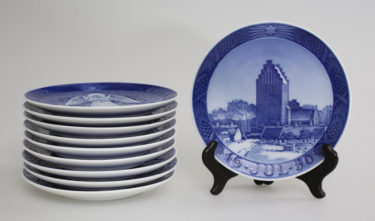 JULTALLRIKAR 1950-59, 10 stycken olika. Kunglig Dansk.