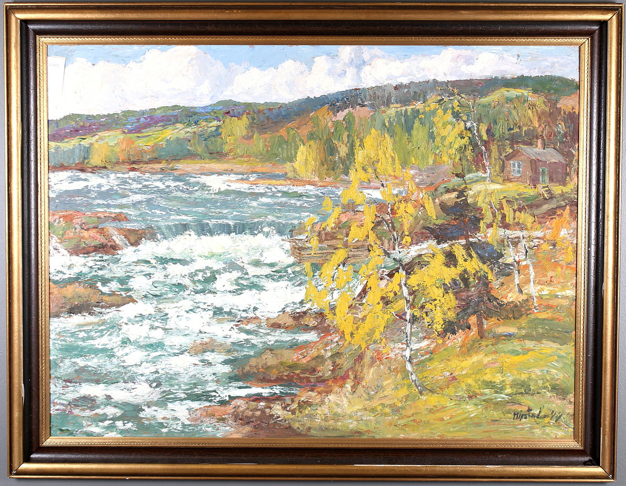 AXEL NIPSTAD. Olja på duk, signerad och daterad -49.