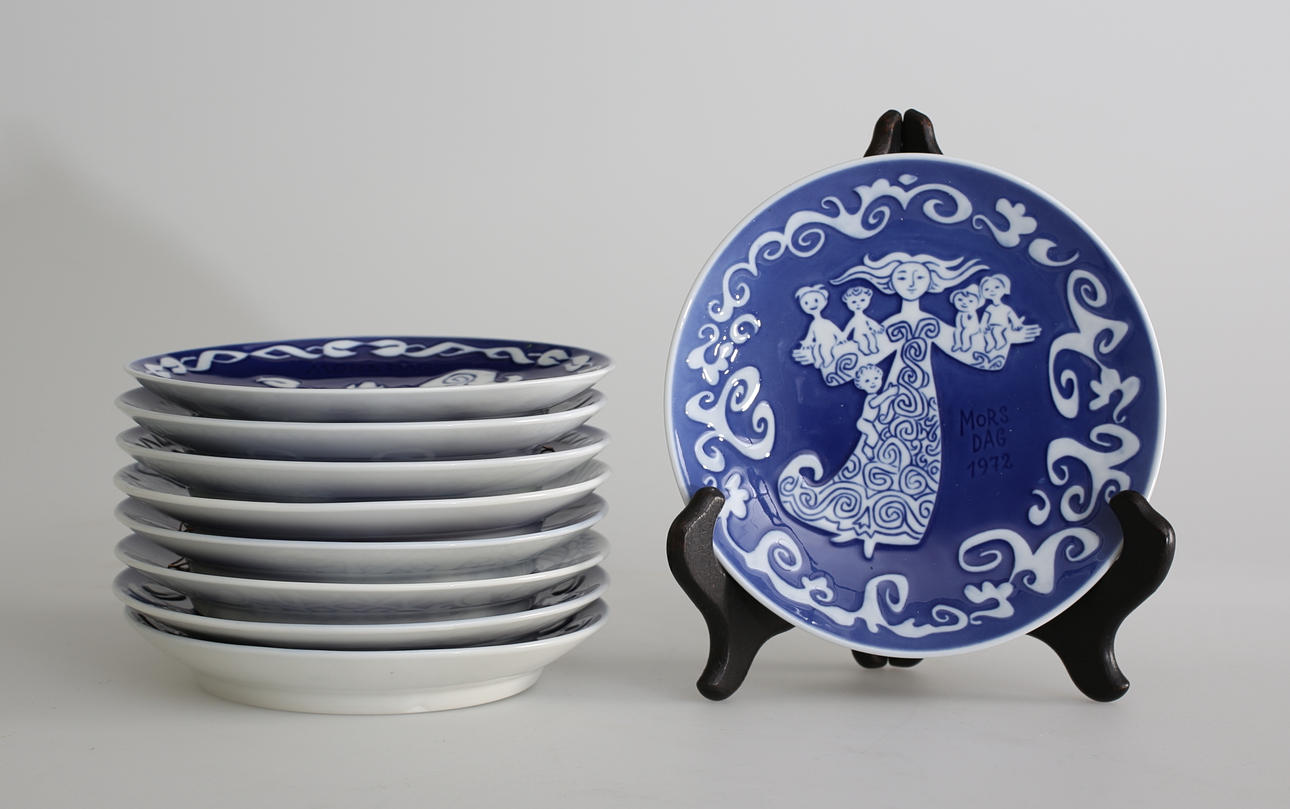 MORSDAGSTALLRIKAR 1972-1980, 9 stycken olika.