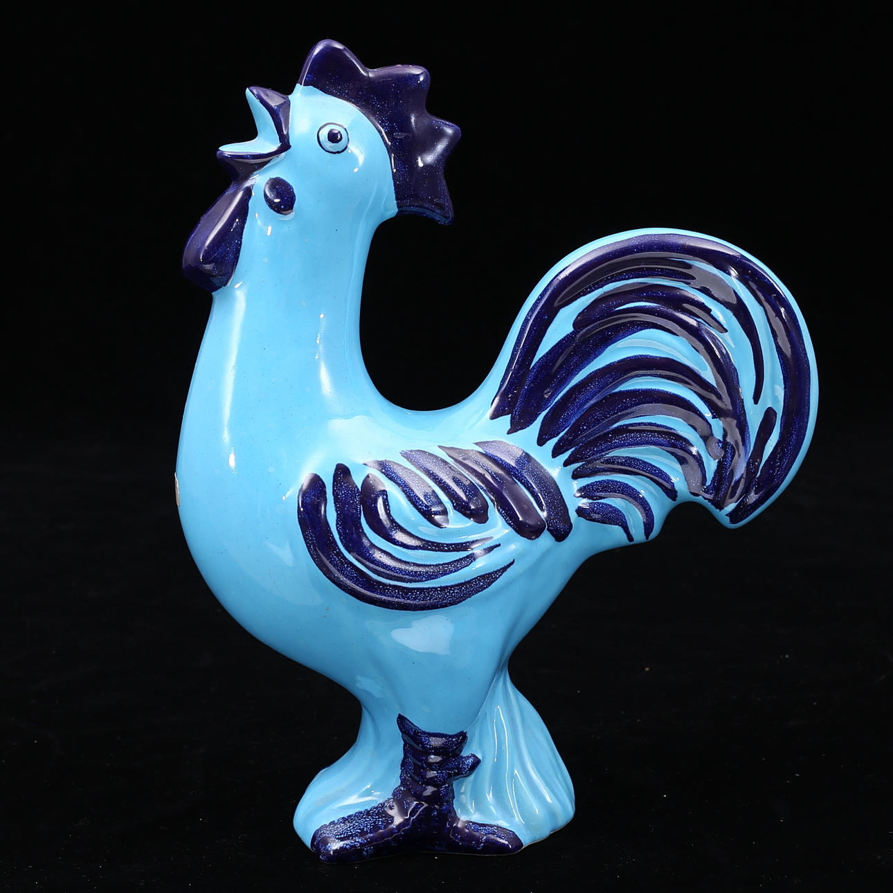 FIGURE, rooster, porcelain, Gold Hook.