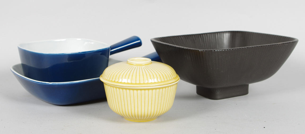 SKÅLAR MM, bl a. "Safir", Rörstrand och Lillemor, Gefle.