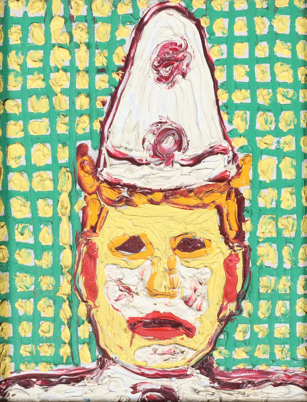 OIDENTIFIERAD KONSTNÄR. olja på duk, "pajazzo",1947.