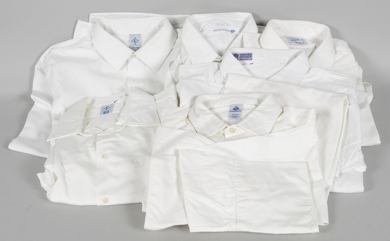 SKJORTOR, 6 stycken, bl. a. Stenströms och NK.