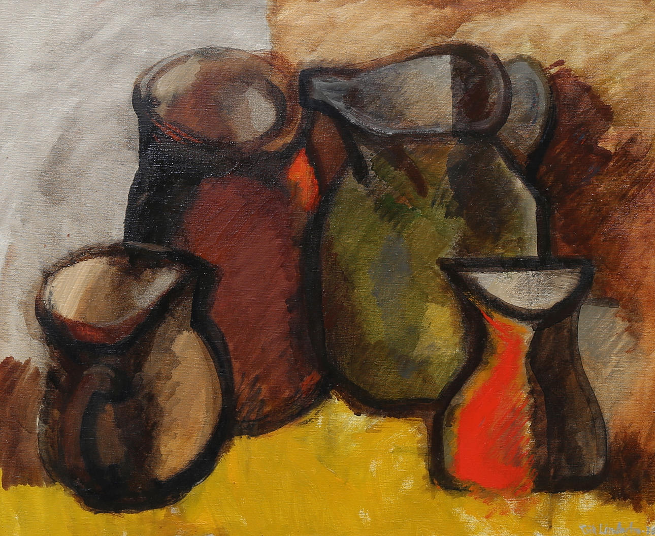 ERIK LINDHOLM. oil on canvas, signed.