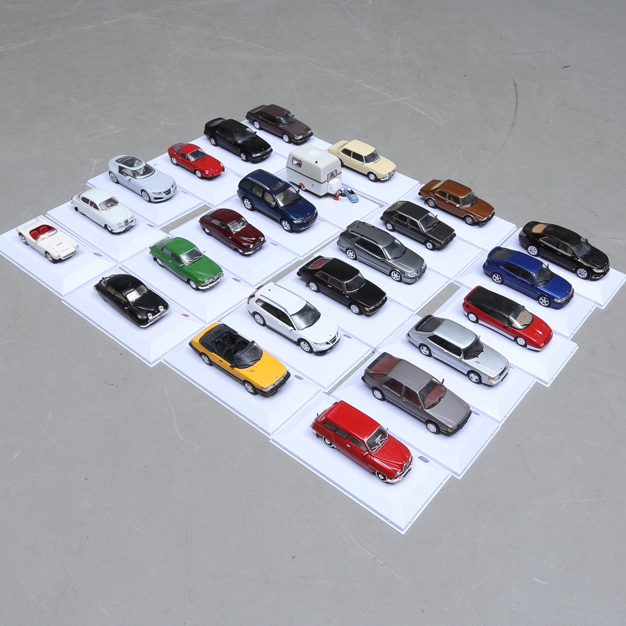 MODEL CARS, 24 pcs., Saab, Atlas Edition Collections, 2000s. Toys ...