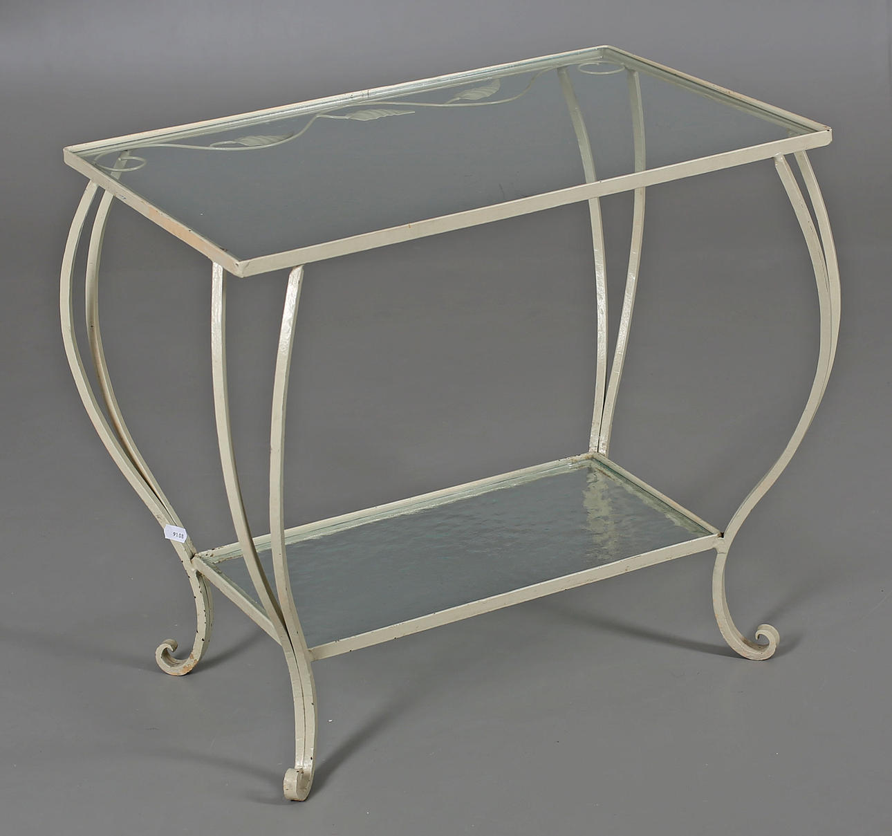 BORD MED GLASSKIVOR, 1900-talets första hälft.