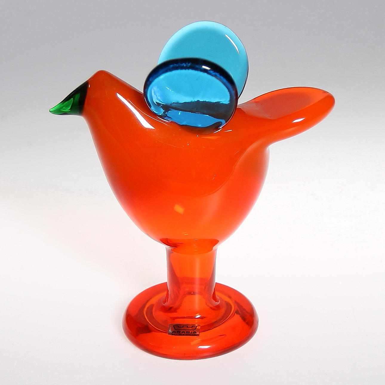 FIGURIN, Oiva Toikka, glas, sign. Nuutajärvi, Arabia, Finland, 70-tal.