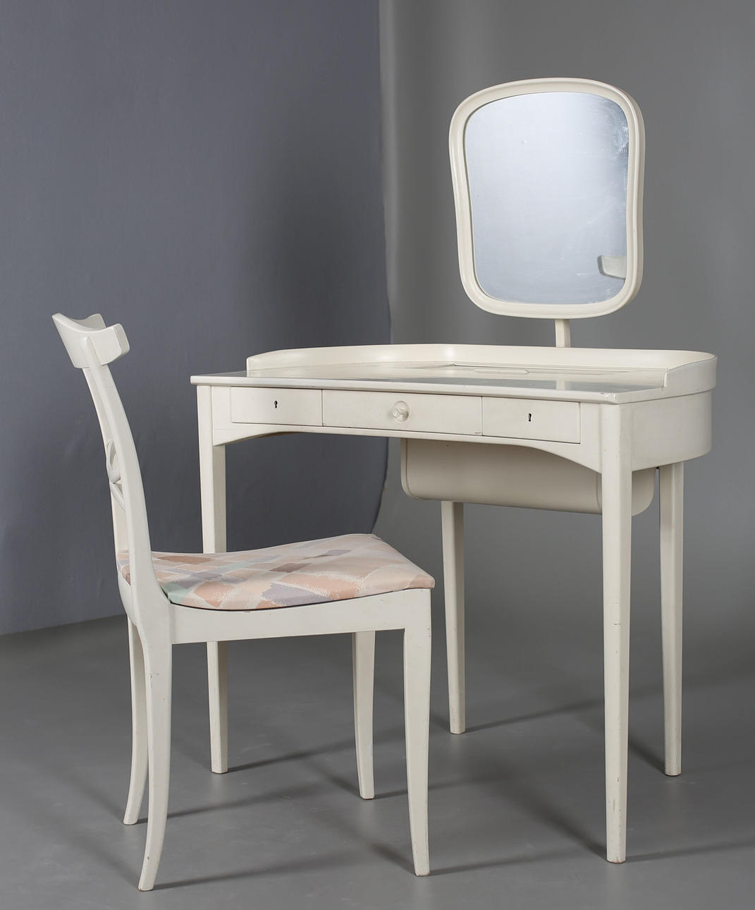 TOALETTBORD MED STOL, Birgitta, Carl Malmsten, Bodafors.