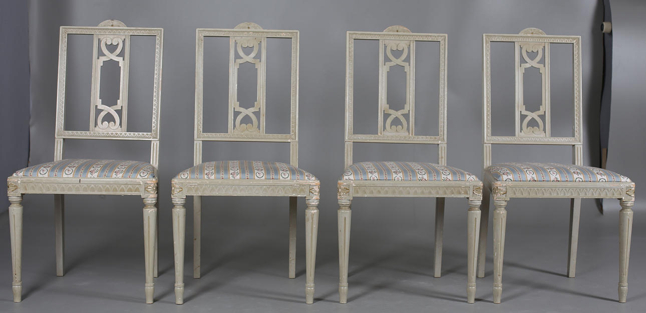 STOLAR, 4 st, sengustaviansk stil, sk Lindome, 1900-talets andra hälft.