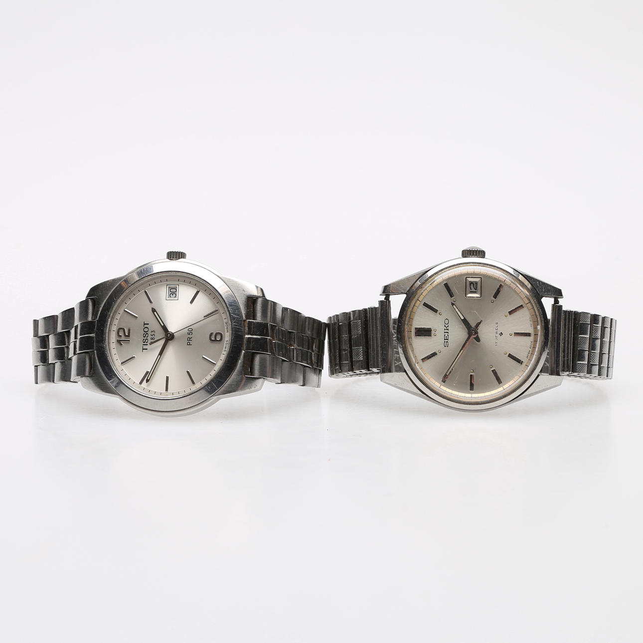 BRACELET WATCH, TWO PIECES:.