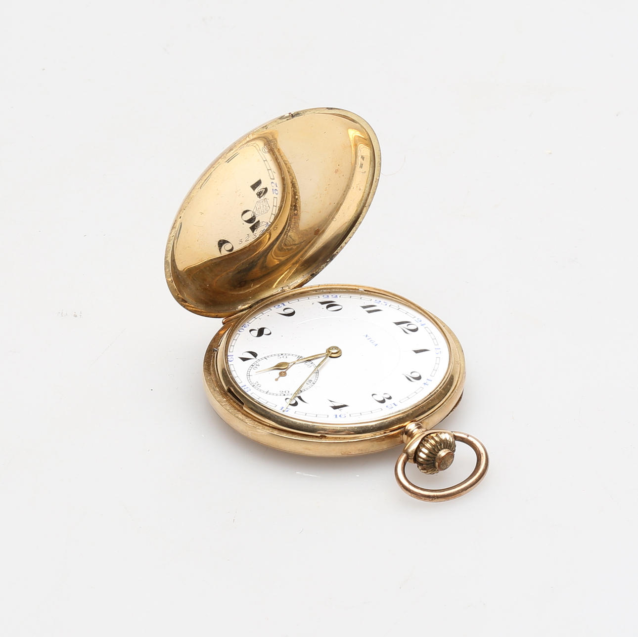 POCKET WATCH, gold, 14k, Niga.