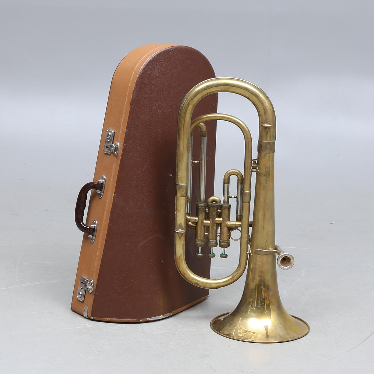 TUBA, brass, Hüttl, W. Germany.