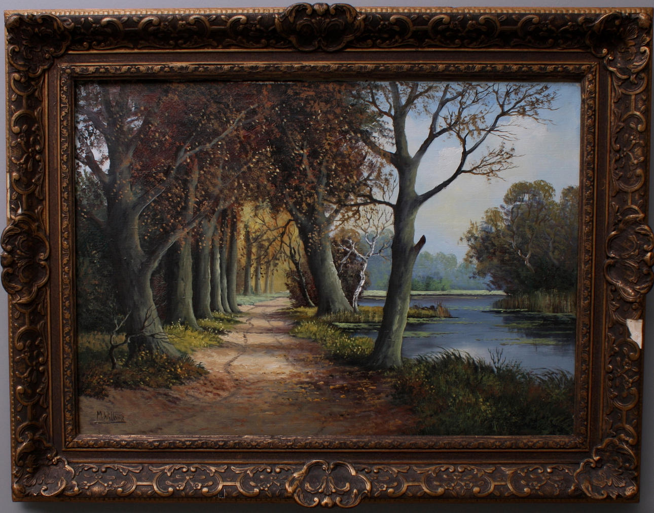 OKÄND KONSTNÄR, olja på duk, signerad M. Willemse.