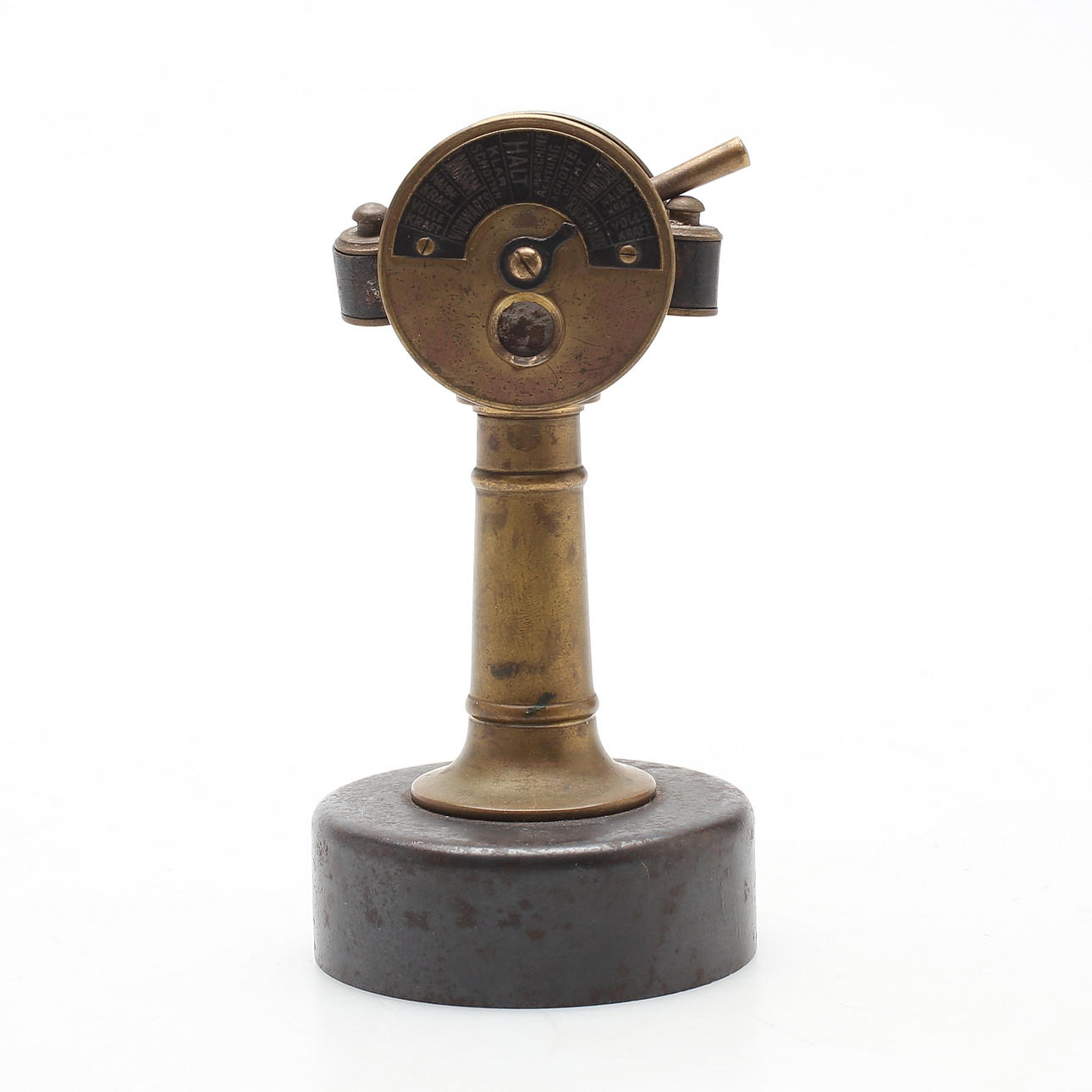 CIGARRILLSNOPPARE, mässing/lackerad plåt, 1900-tal.