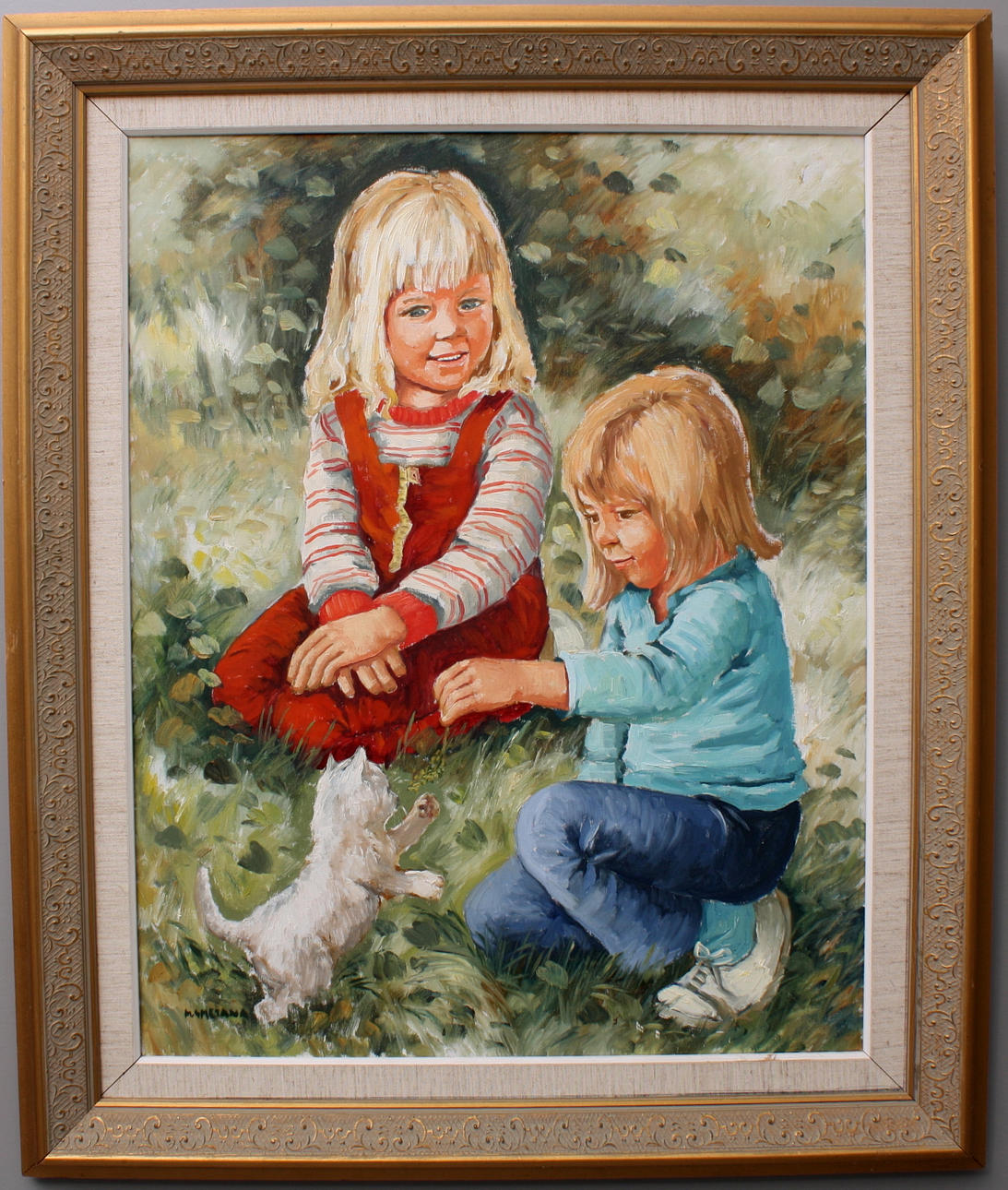 MONICA SMETANA. olja på duk, signerad M.Smetana.