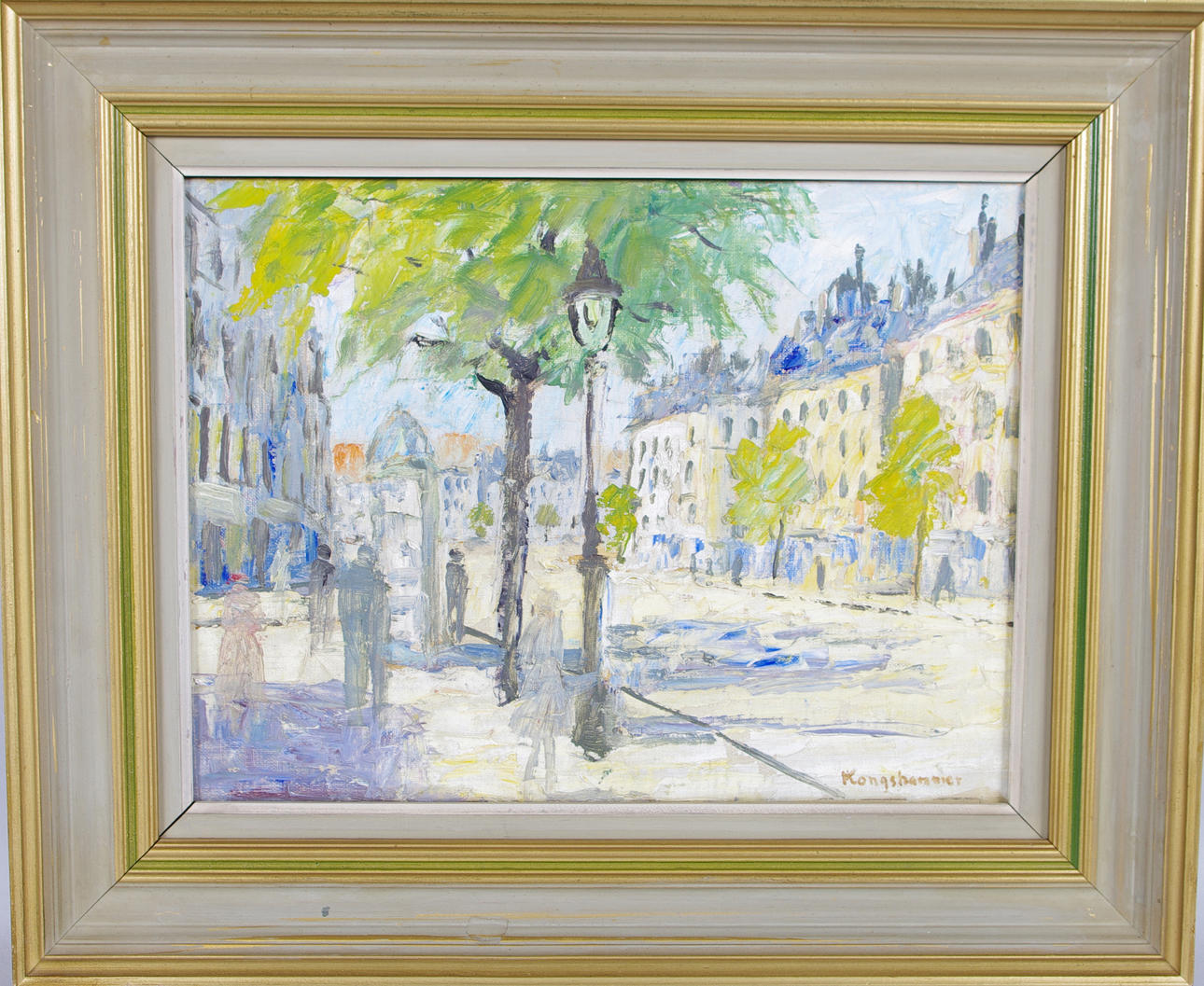 JENS KONGSHAMMER. gatumotiv, olja på duk.