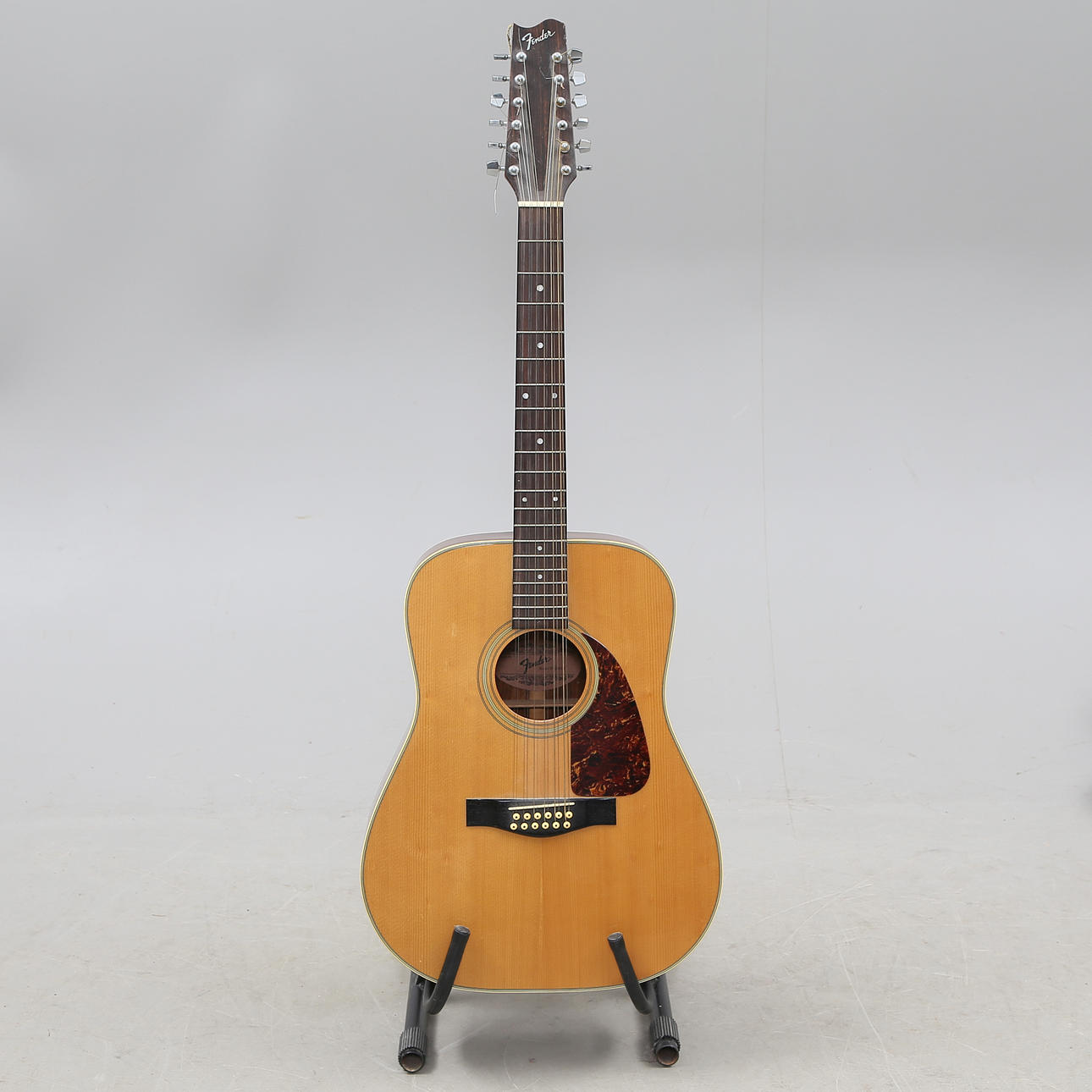 GUITAR, 12 string "Fender" in case, 1900s.