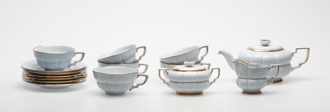 SERVISDELAR, 9 delar, "Grand", Upsala Ekeby, Gefle.