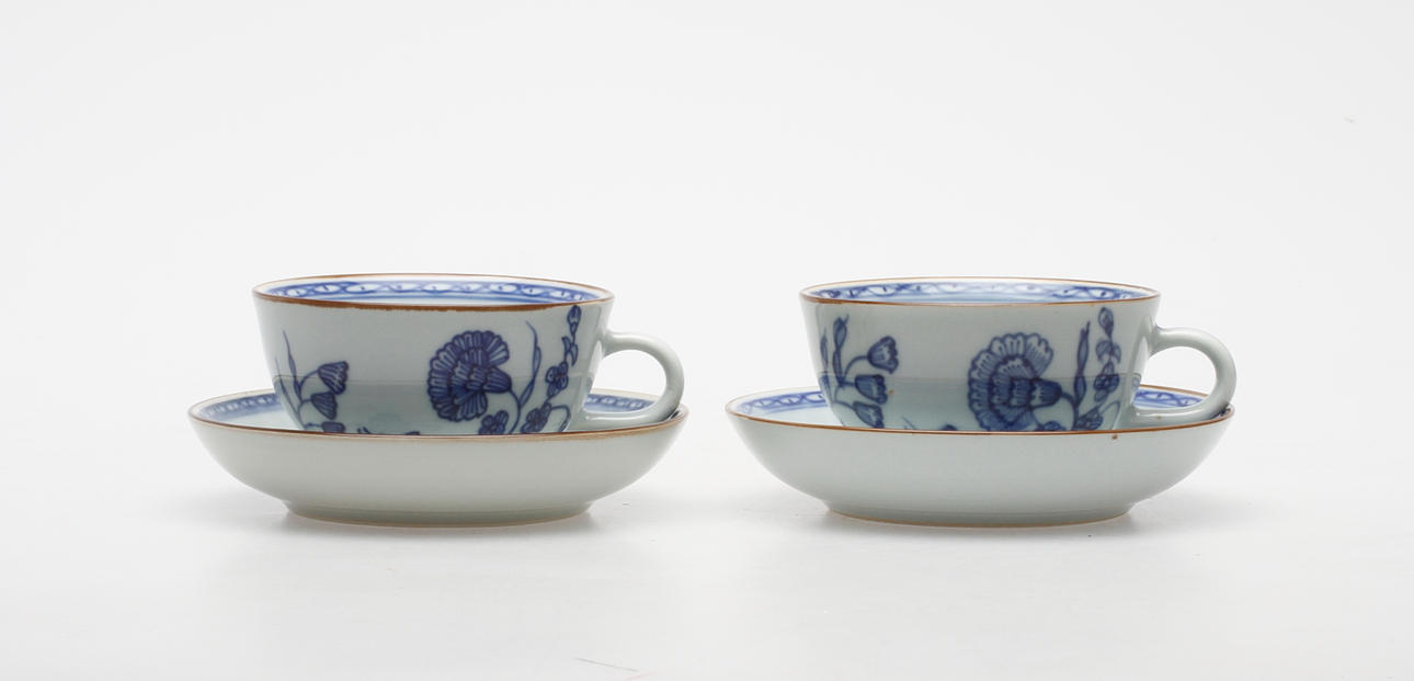 KOPPAR, ett par, "Nejlika", för Ikeas 1700-tals serie.