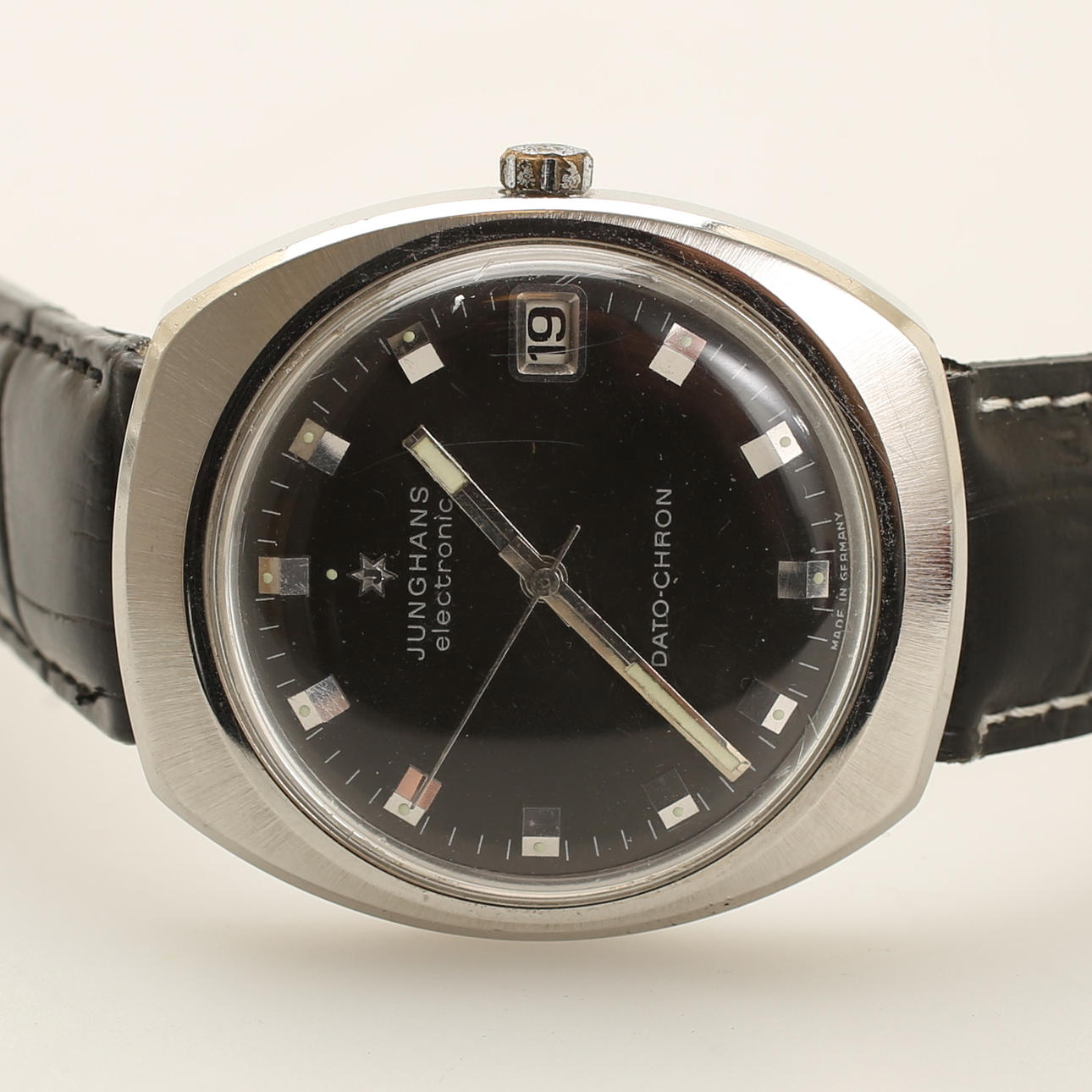 HERRENARMBANDSUR, Junghans electronic, Dato-Chron.