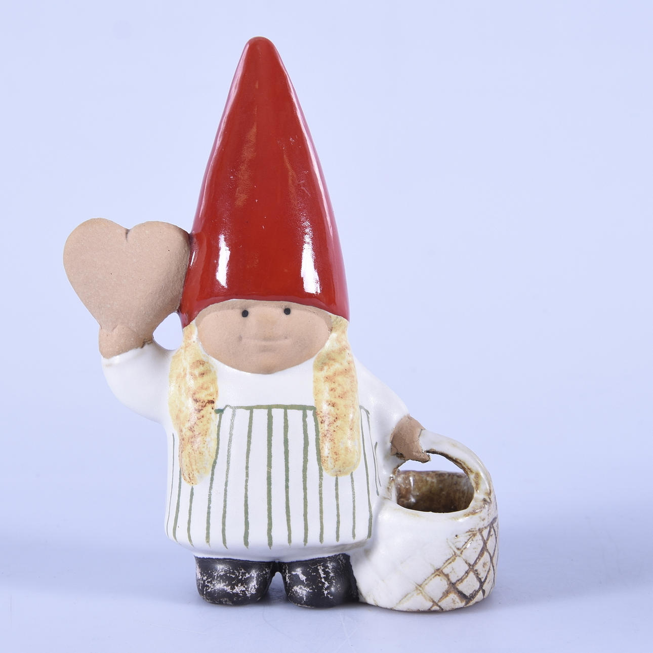 FIGURIN, keramik, Tomteflicka, Lisa Larson, Gustavsberg.