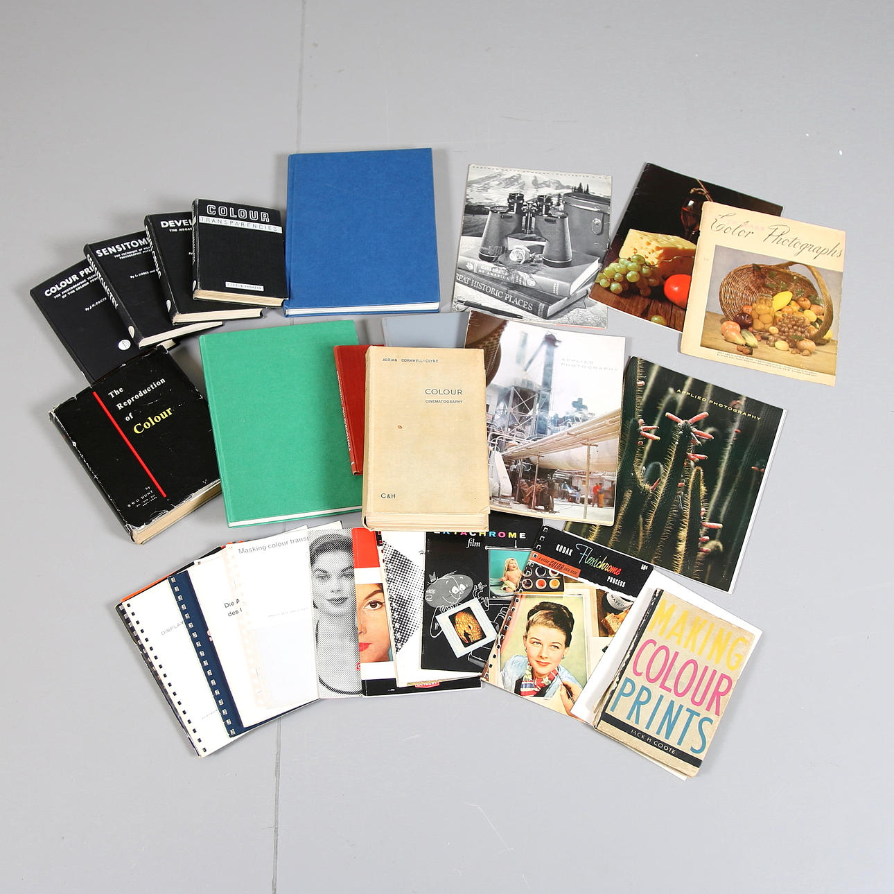 PARTI BÖCKER, Foto, Framkallning, Färgsättning, USA, England, 1900-tal.