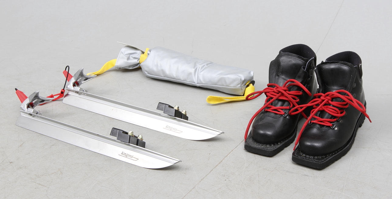 LÅNGFÄRDSSKRIDSKOR och PJÄXOR ca stl 36/37, Lundhags Original.