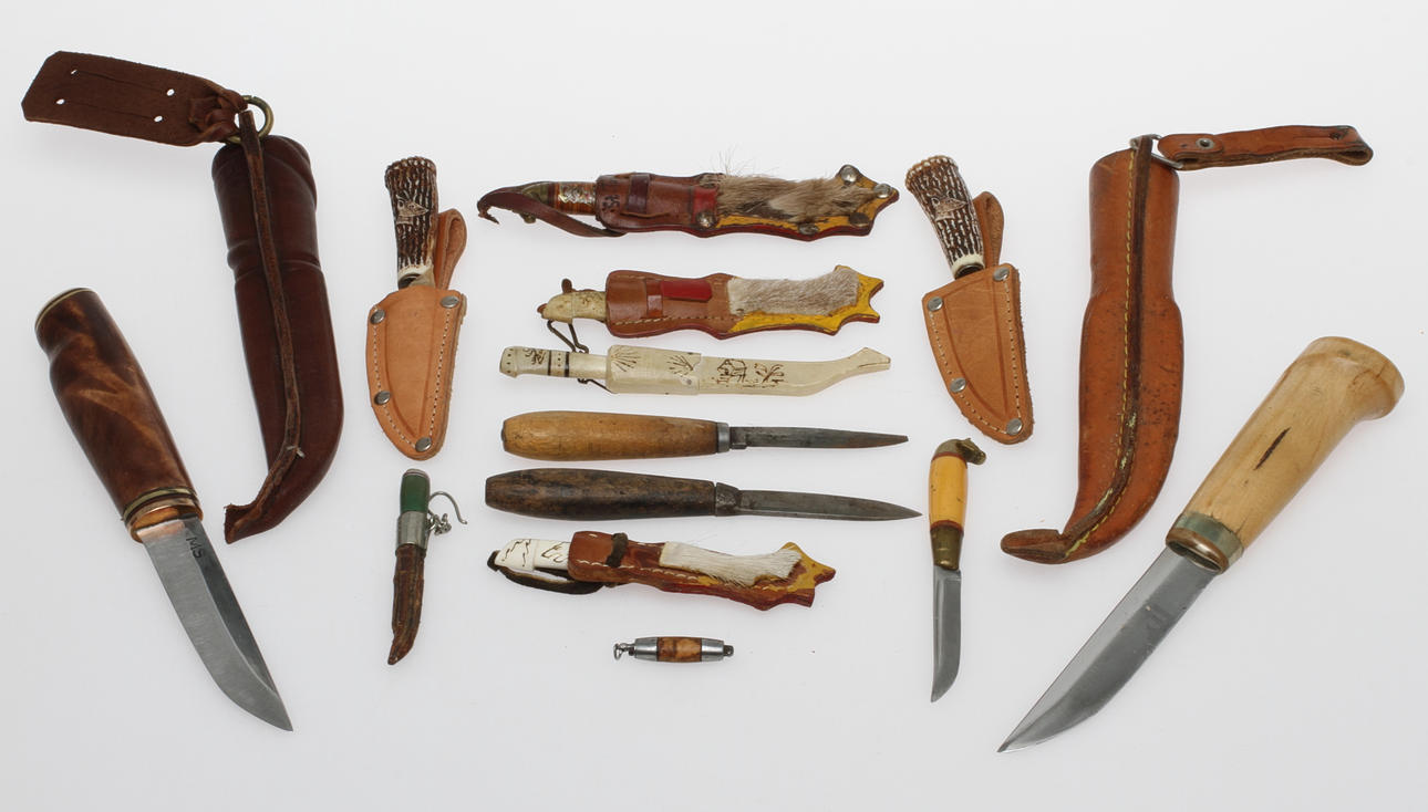 KNIVAR 2 st samt MINIATYRKNIVAR.